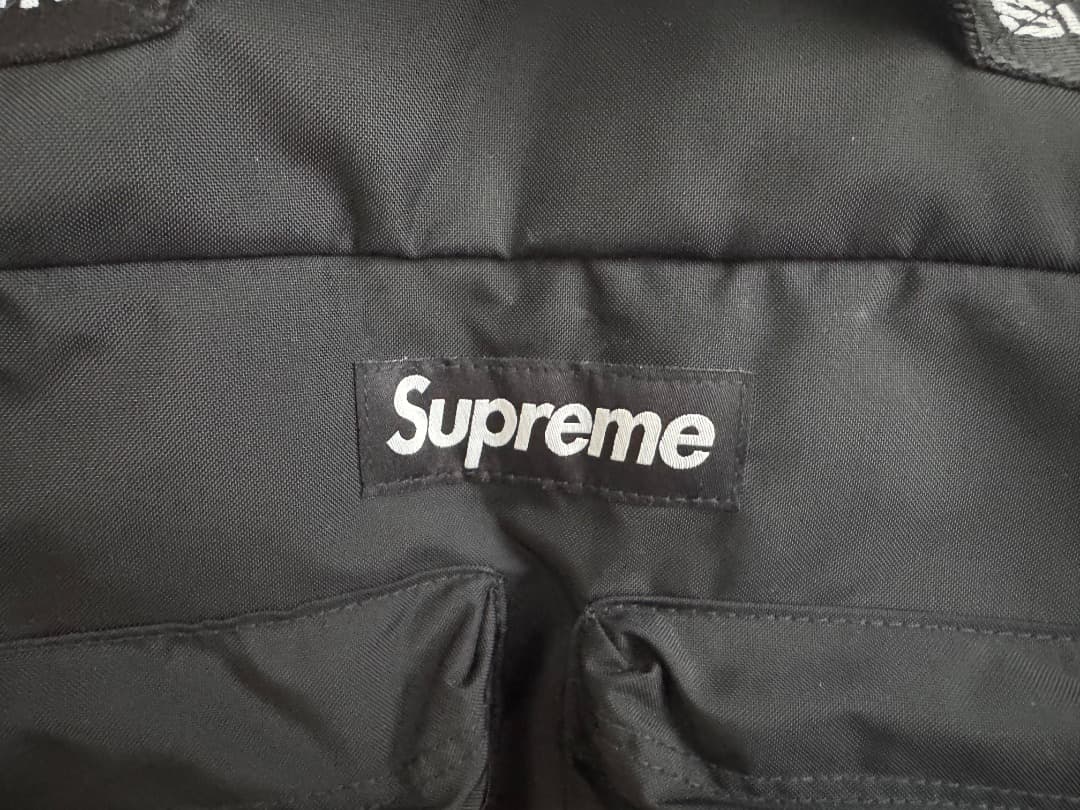 Supreme 正規品 ナイロン ボストンバッグ ブラック 超美品