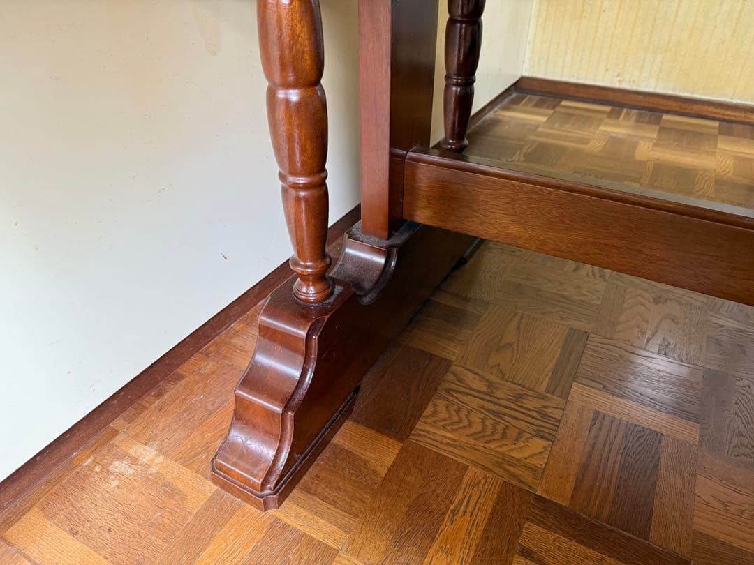 【O-1690】ナガノインテリア ダイニングテーブル 昭和レトロ