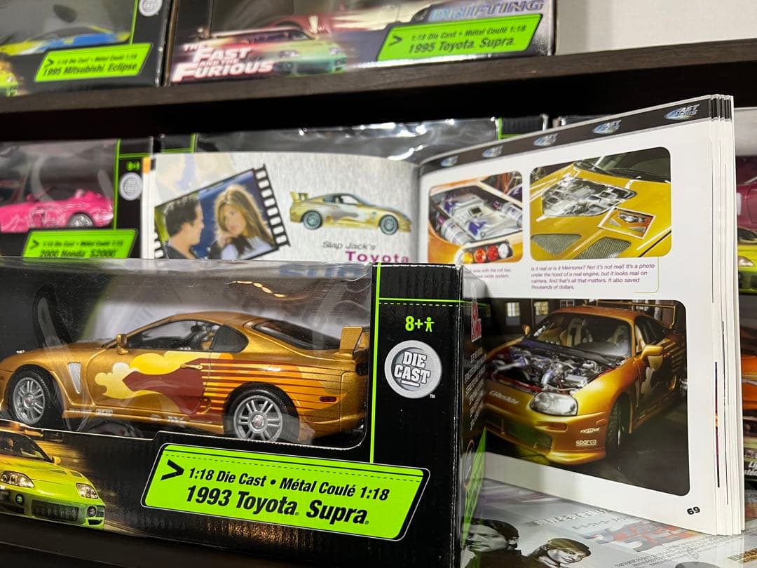 ミニカー FAST&FURIOUS 1993 TOYOTA SUPRA 1/18