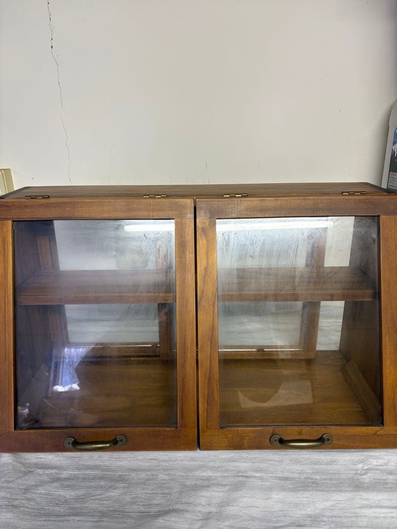 昭和レトロ　木製ガラスケース　ショーケース 木製ガラスケース レトロ ショーケース