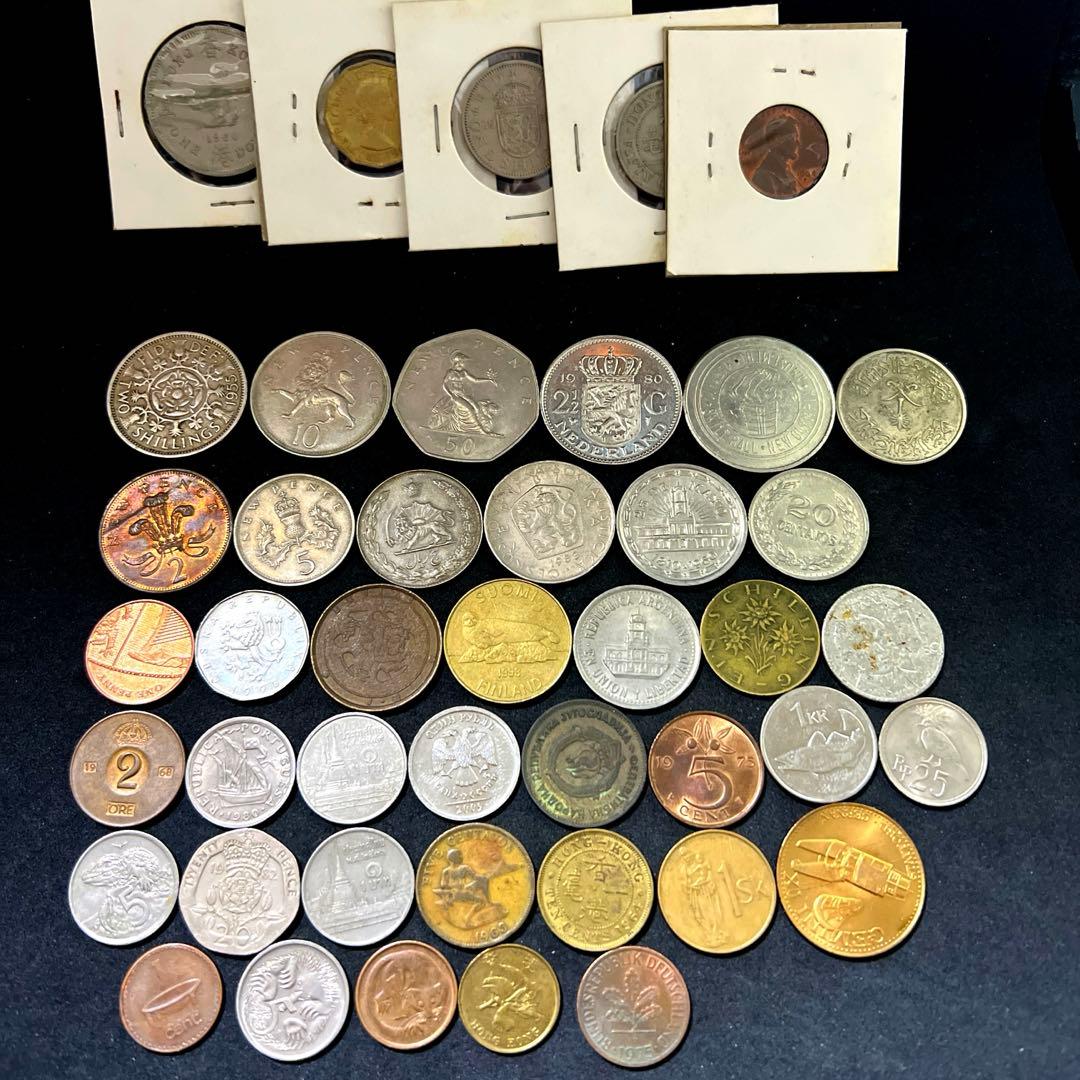 ✨世界中の古銭を44枚セット✨ 外国古銭 まとめ売り 希少性大