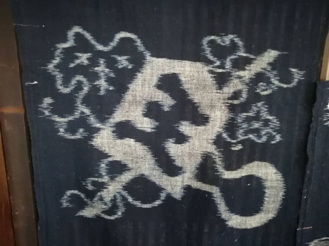 古い絵絣ハギレ 人気の絵柄5種5点