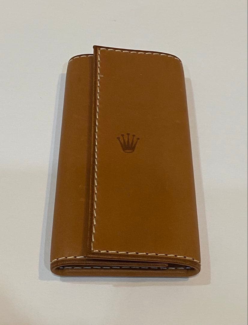 限定‼️ROLEX ブラウンレザー キーケース - メルカリ
