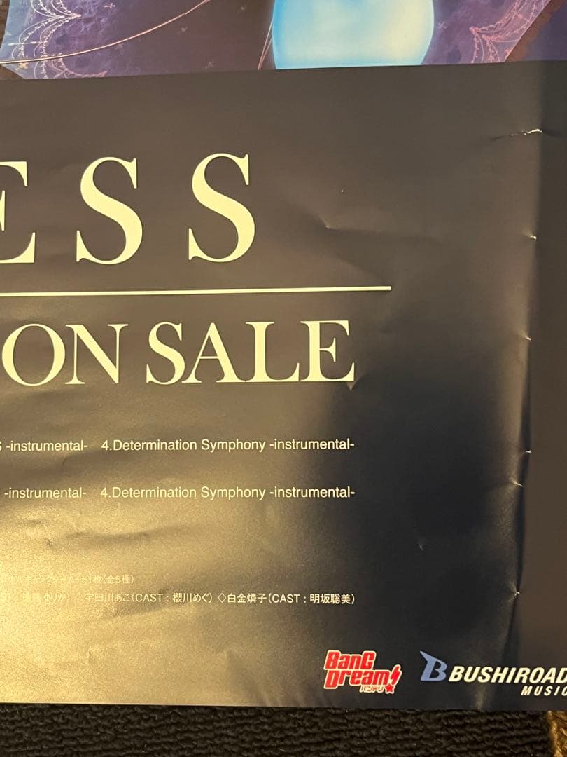 Roselia 直筆サイン入りポスター バンドリ 初期メンバー 超希少