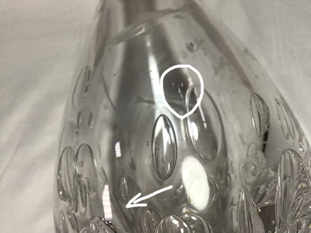 カガミクリスタル 各務満 花瓶 鮎 - メルカリ