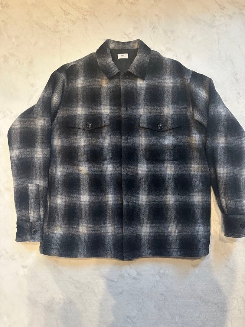 RHC ロンハーマン　オンブレチェック中綿ブルゾン