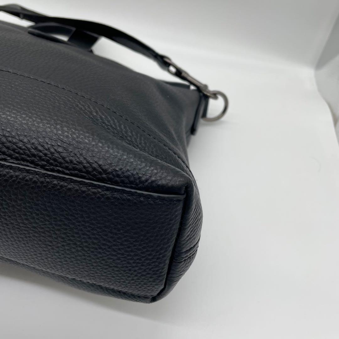 【極美品】コーチ　2way ビジネスバッグ　ハミルトン　レザー　黒　F75757