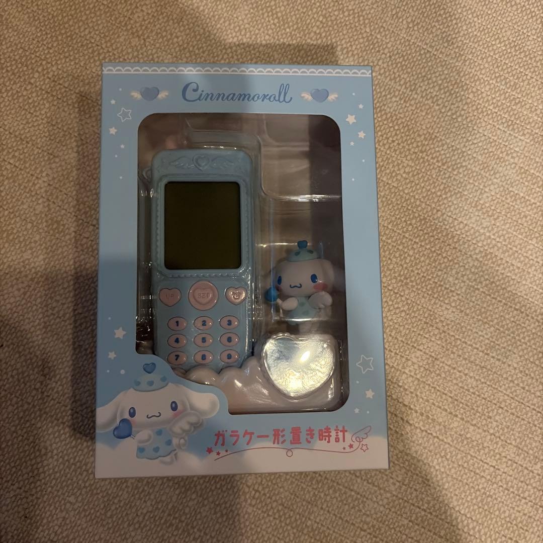 Cinnamoroll シナモン　ガラケー時計　時計　シナモンロール シナモロール ガラケー形置き時計 シナモン 携帯 ウォッチ サンリオ