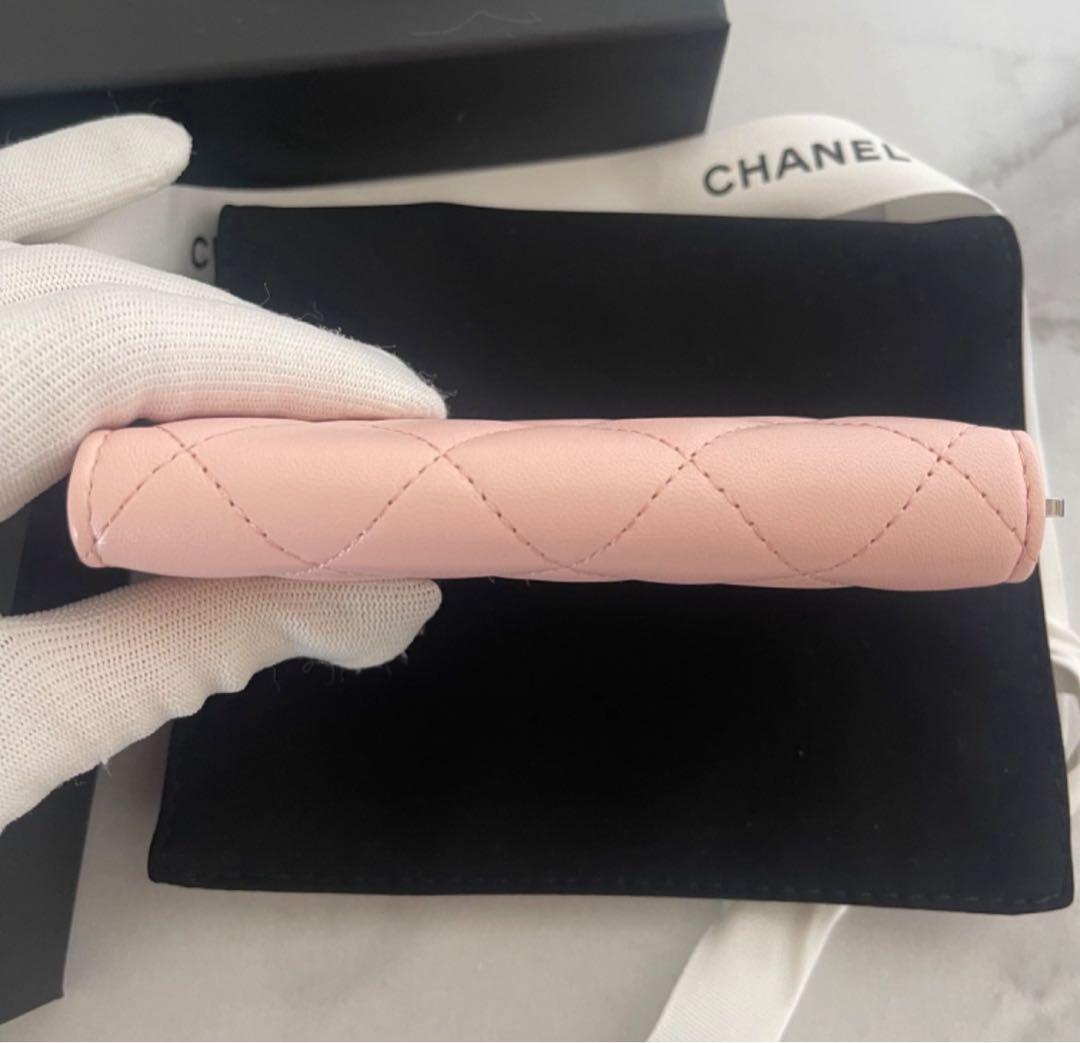 【SALE】CHANEL カードケース ピンク 新品 ミニ財布 箱付き