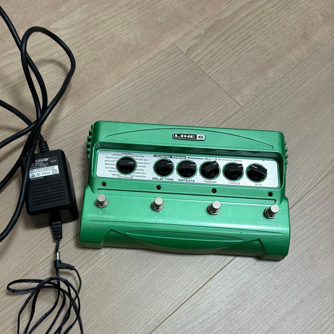 LINE6 DL-4 アダプター付き LINE6 DL4 ディレイ アダプターと変換端子