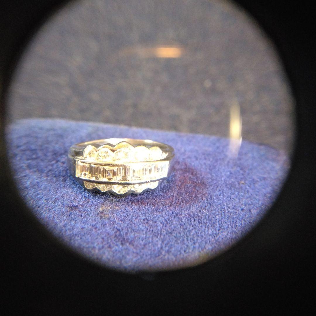 エレガント Pt900 リング ダイヤモンド　中古品