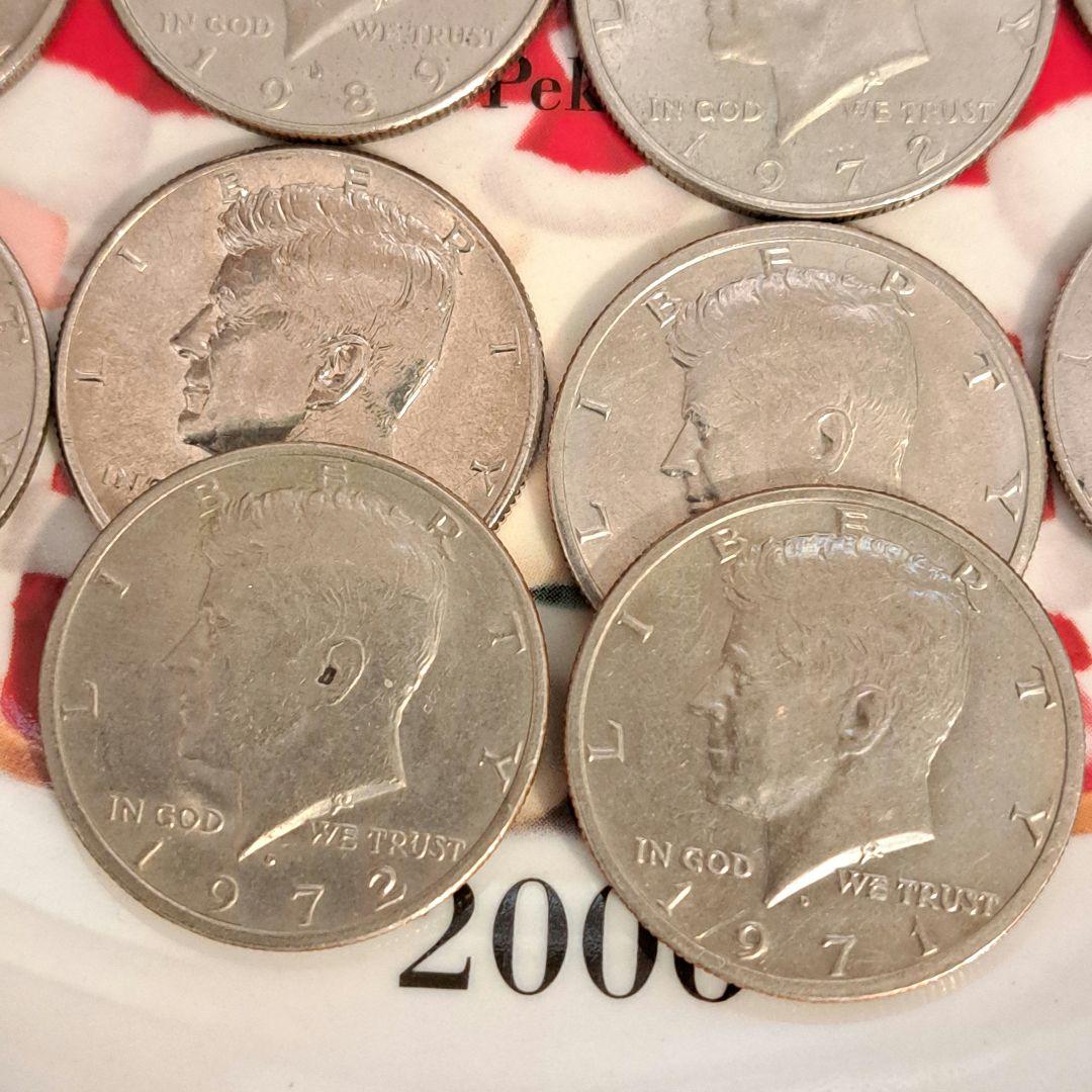 1971年以降(白銅貨)ケネディハーフダラー61枚(内21枚建国