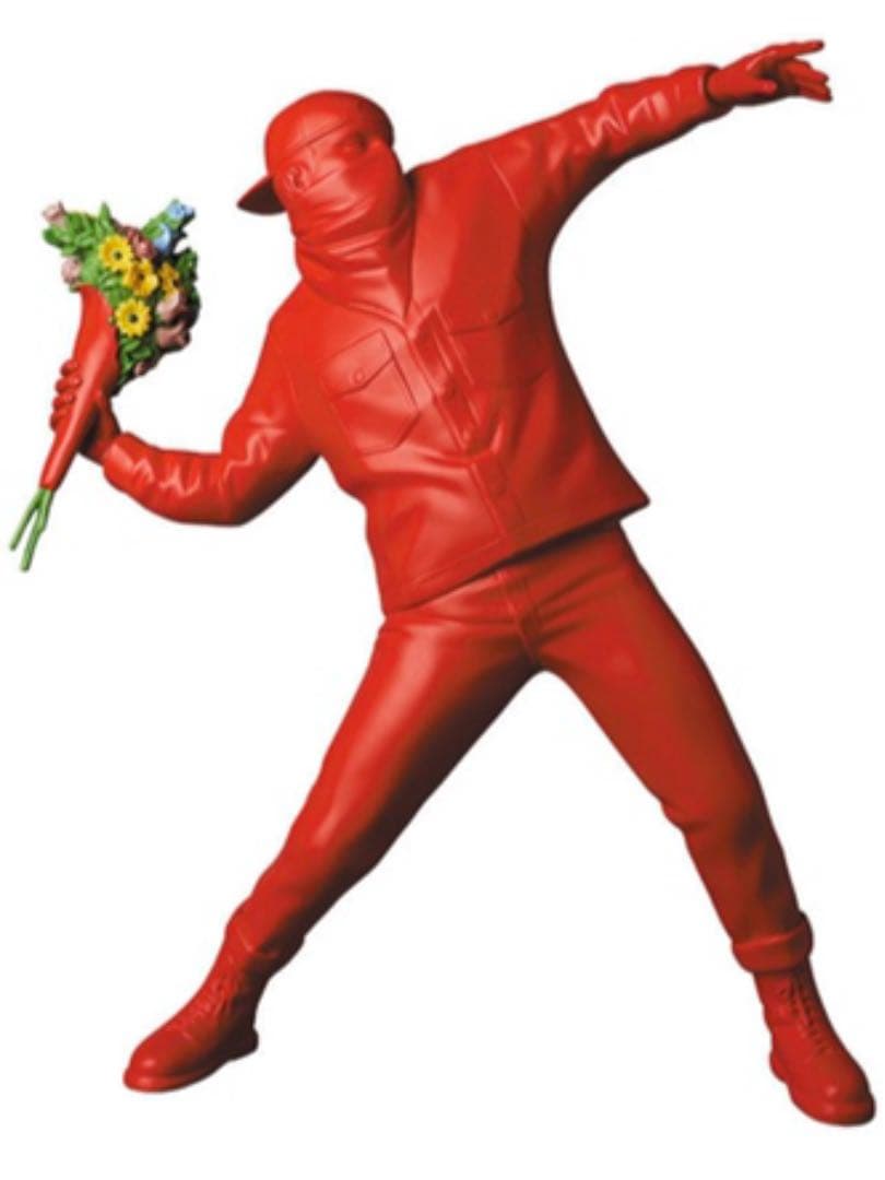 Banksy Flower bomber (red Ver) Amazon.co.jp: FLOWER BOMBER RED Ver