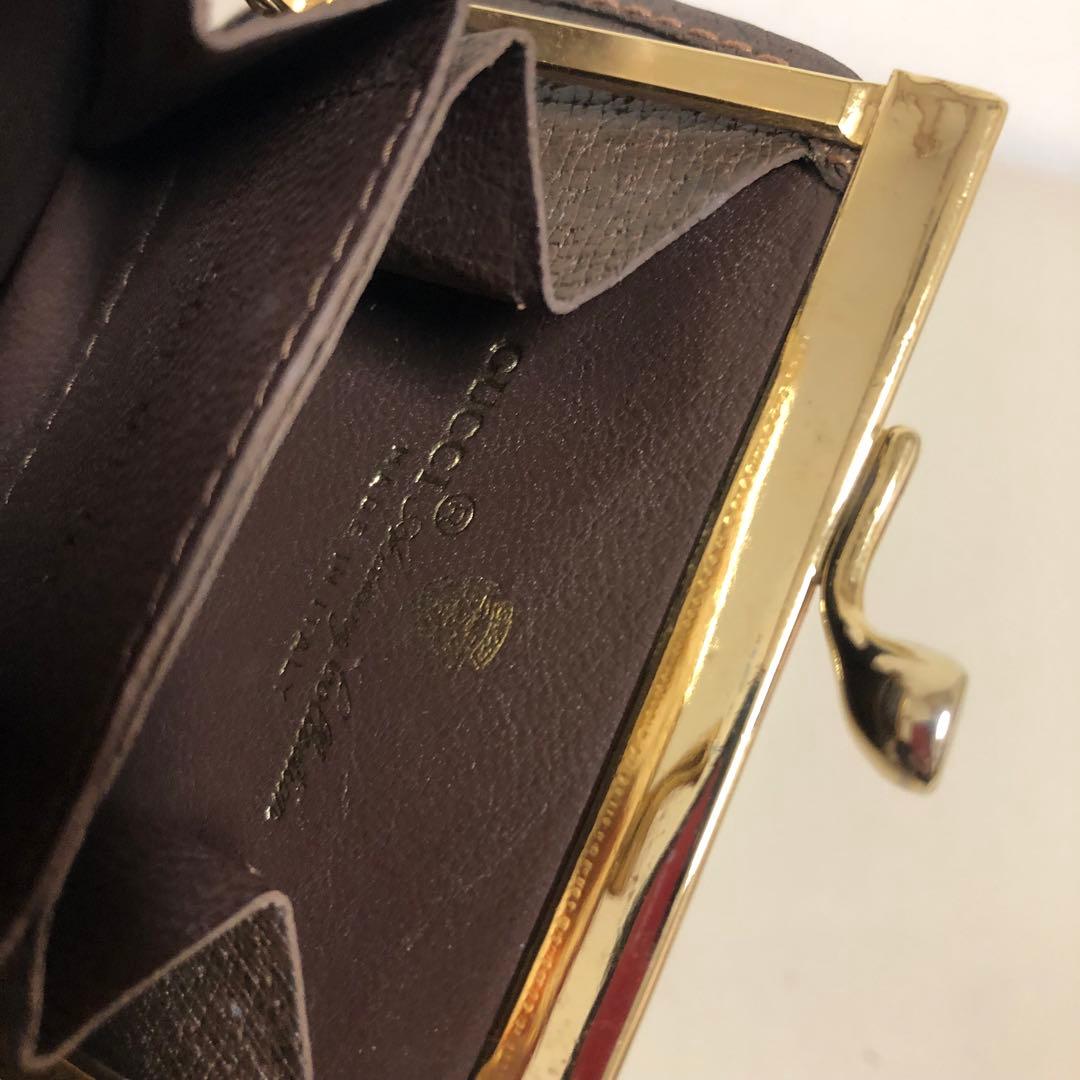 Ｎagi✨様 グッチ　ケース　がま口　GG 柄　PVC レザー