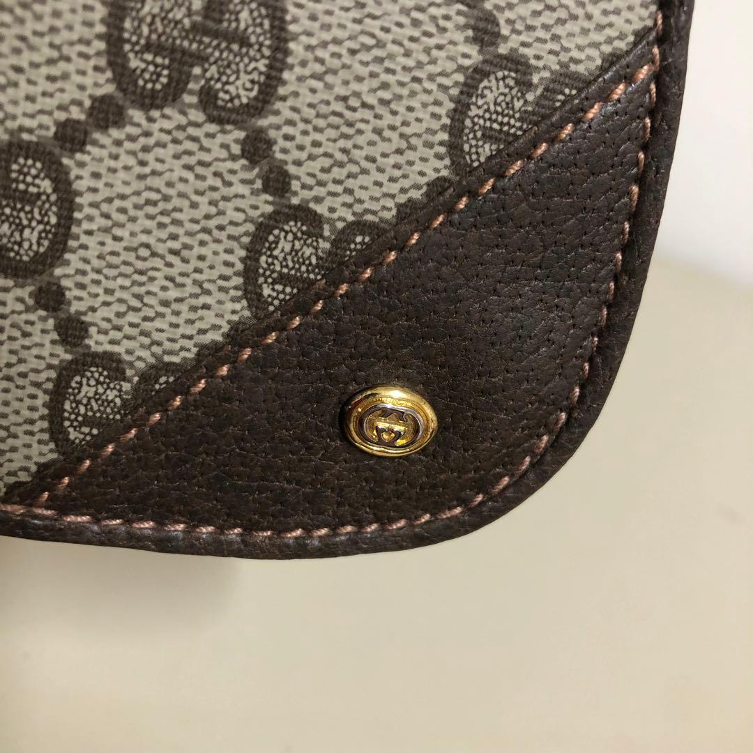 Ｎagi✨様 グッチ　ケース　がま口　GG 柄　PVC レザー