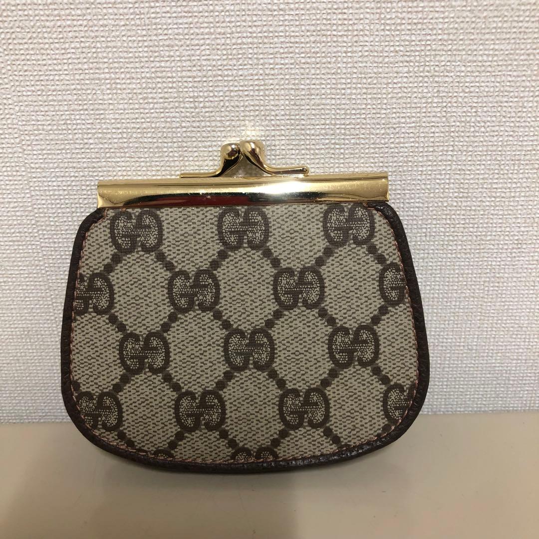 Ｎagi✨様 グッチ　ケース　がま口　GG 柄　PVC レザー