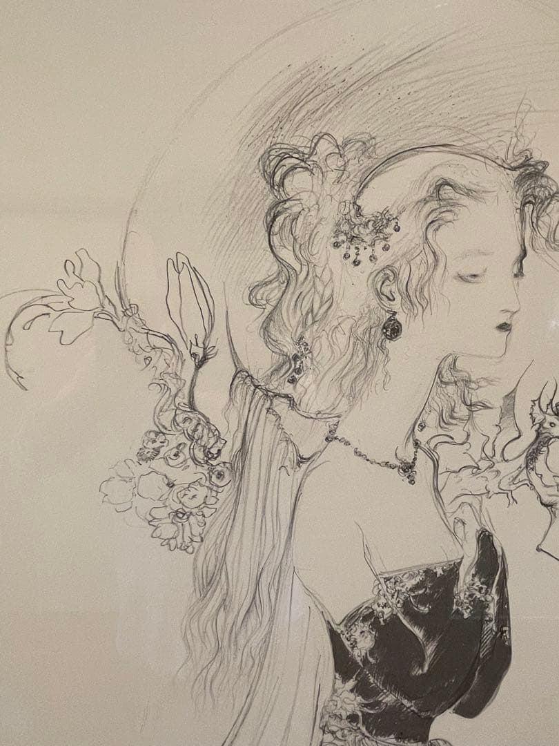 ☆ 真作保証 天野喜孝 少女 絵画【ティナ】ファイナルファンタジー6