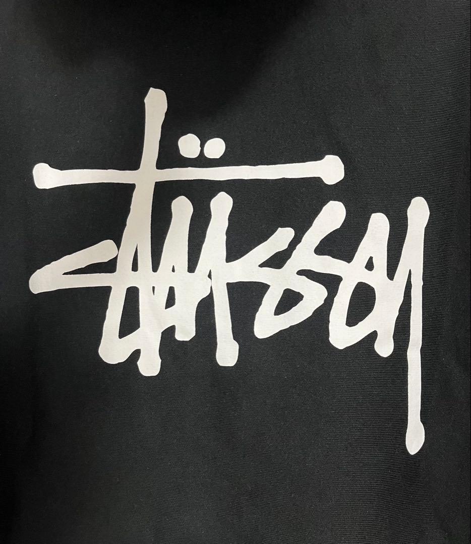 BASIC STÜSSY ZIP HOODIE - BLACK / S