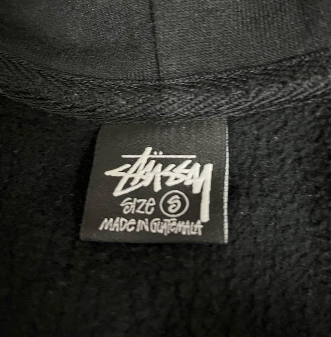 BASIC STÜSSY ZIP HOODIE - BLACK / S