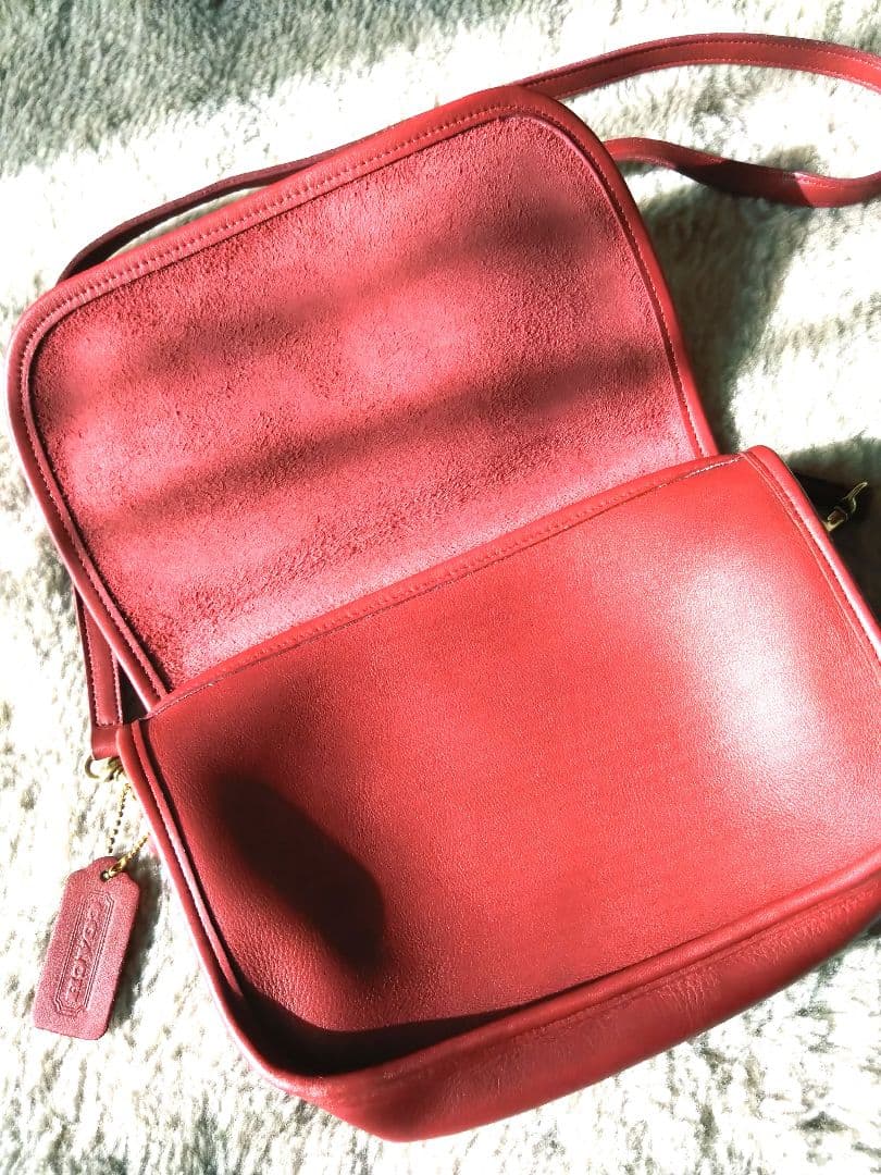 オールドコーチ ショルダーバッグ　レッド