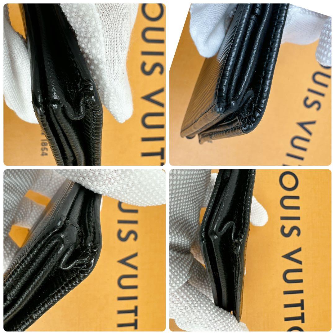 超美品　ルイヴィトン　ポルトモネ　ボワット　ケース　黒　ブラック