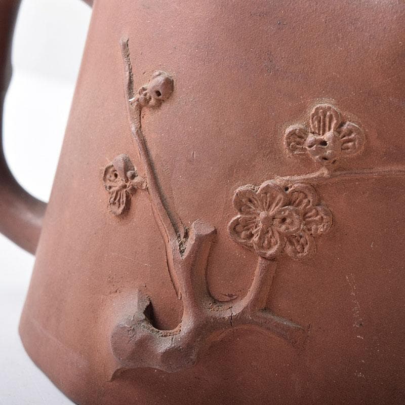 中国 紫砂 朱泥 梅文 急須 茶壷 在銘 M R8774 - メルカリ