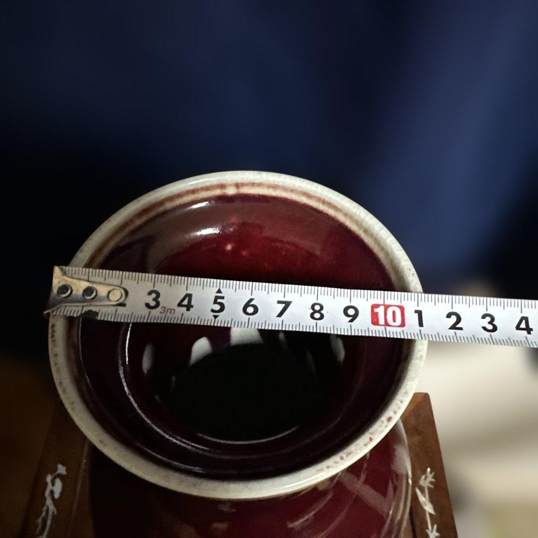 花瓶 中国花瓶 辰砂 中国美術 骨董品 景徳鎮 清時代