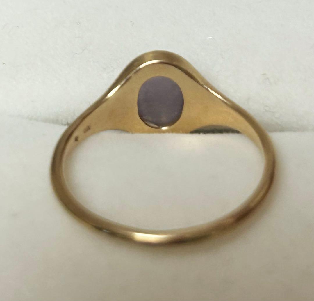 K10 ラベンダー翡翠　リング　Me.ie アッシュペーフランス　ハリックァ