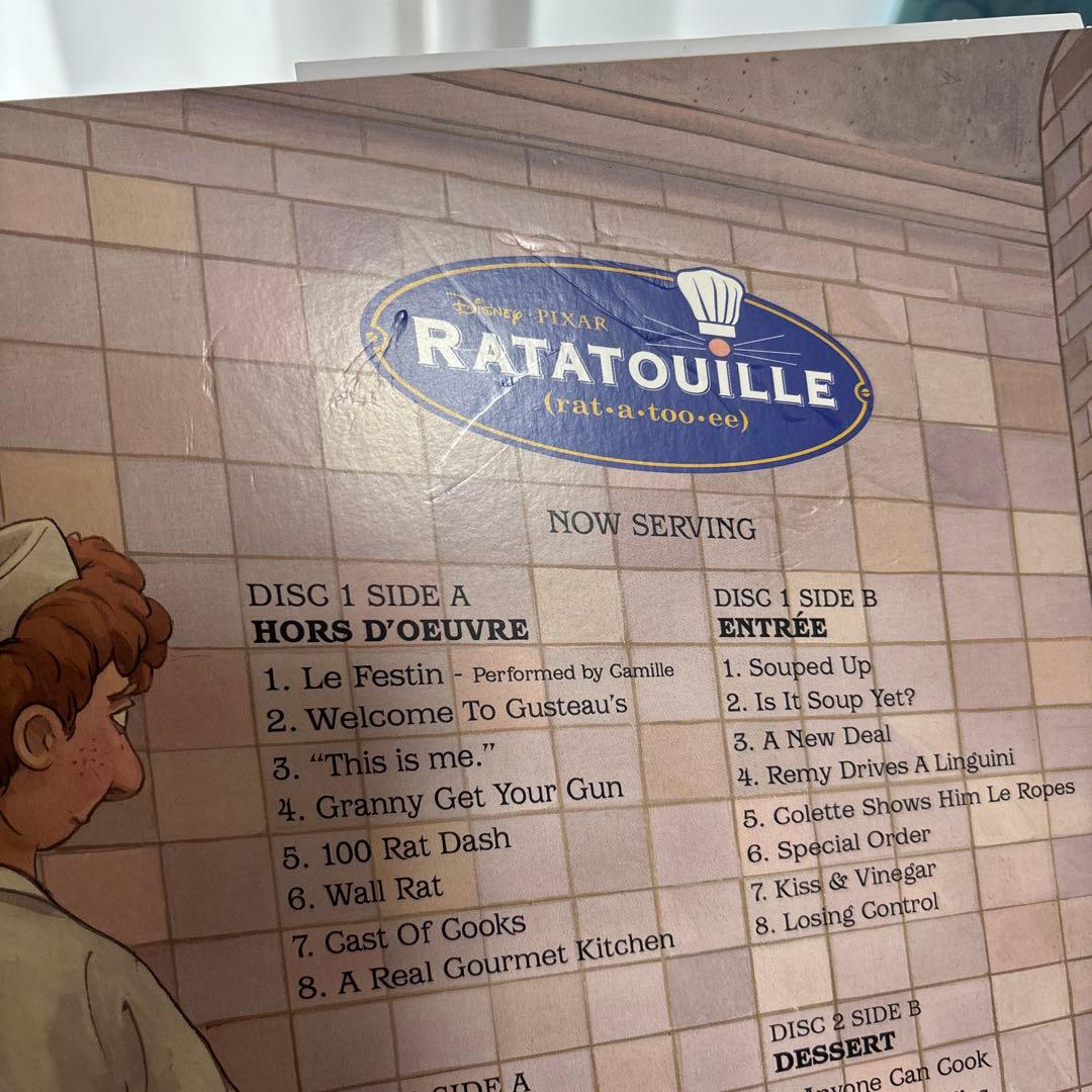 【レア】限定カラー盤レコード　レミーのおいしいレストラン ost　ピクサー