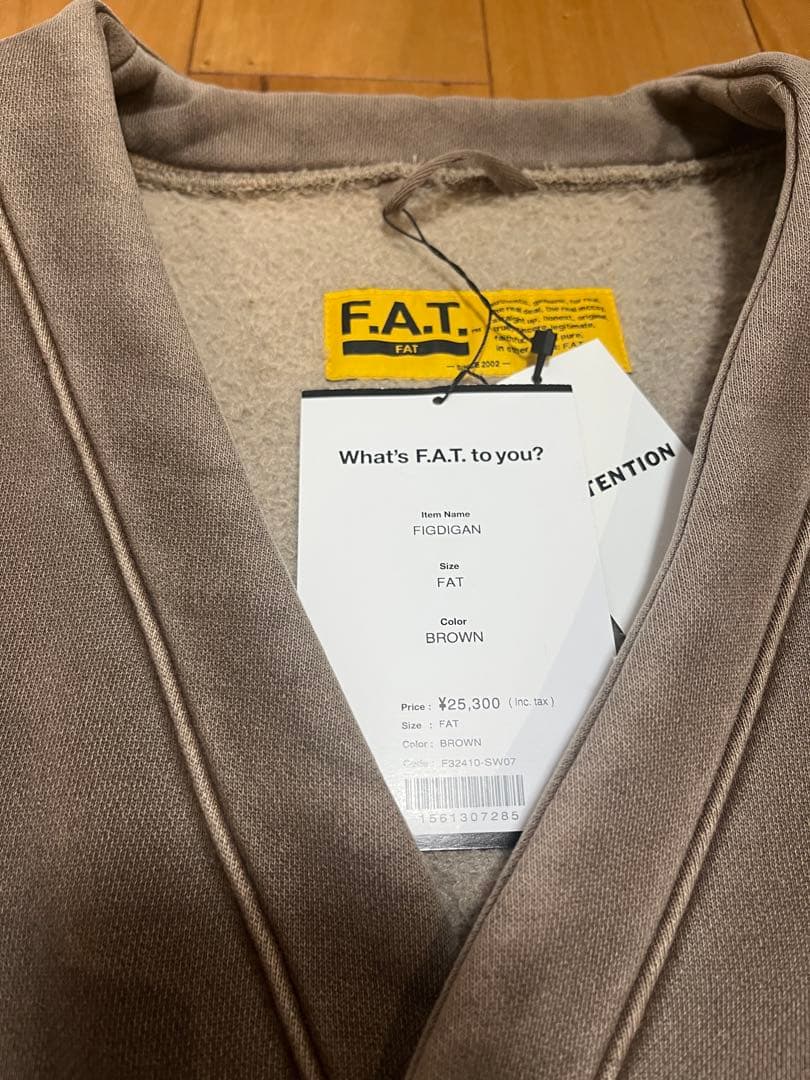 す*！様 【未使用】F.A.T. Sweat_FIGDIGANカーディガン