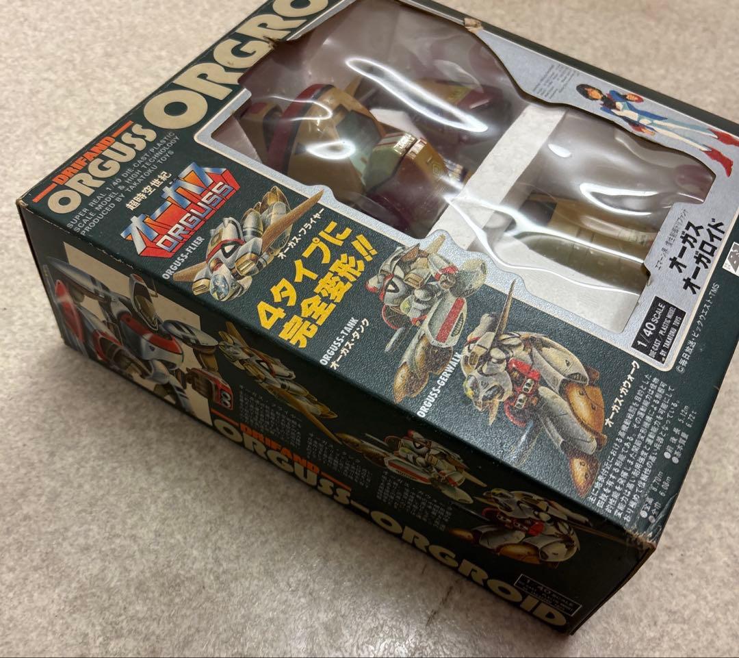 当時物 オーガス オーガロイド タカトクトイス 1/40 ダイキャスト変形ロボ