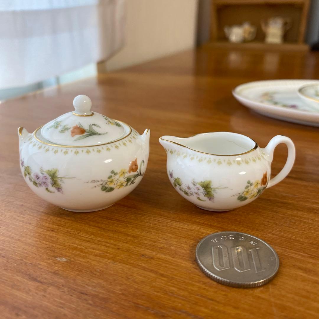 ウェッジウッド ミラベル ミニチュア ティーセット コーヒーセット