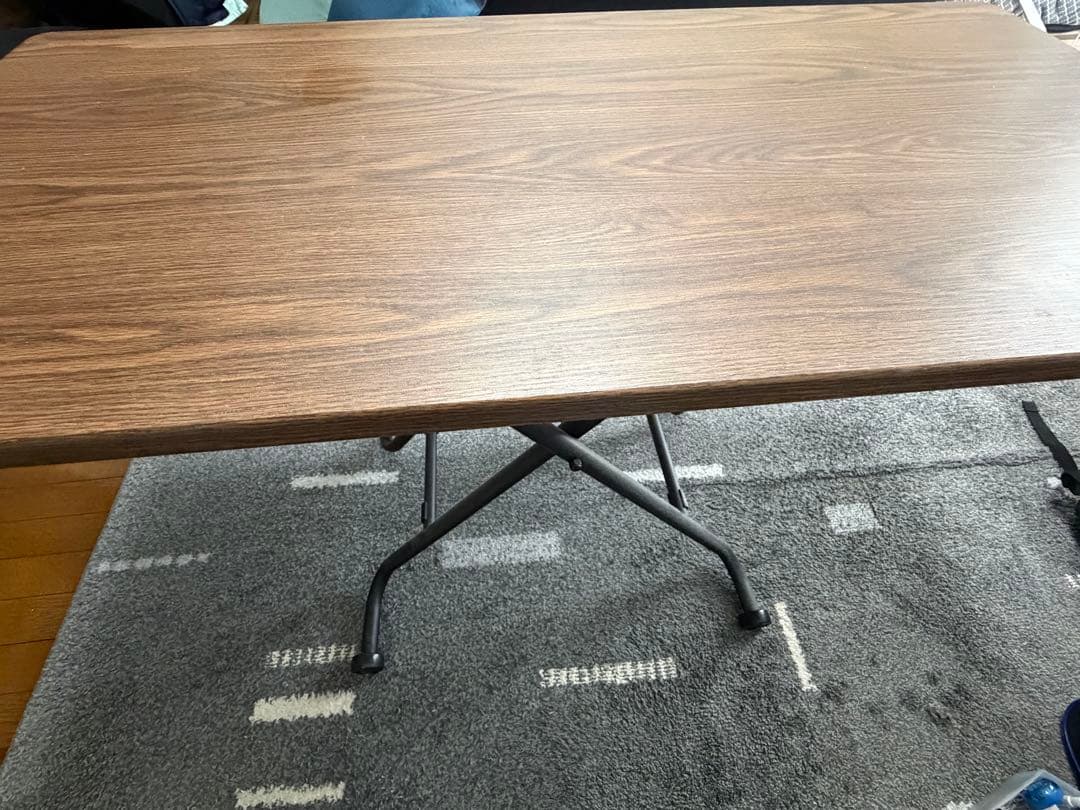 ライザ N 昇降テーブル ミドルブラウン