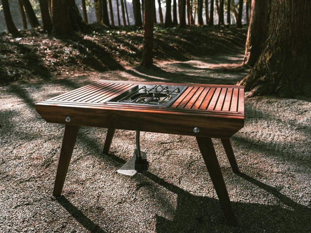 キャンプテーブル アウトドアテーブル ウォルナット 日本製