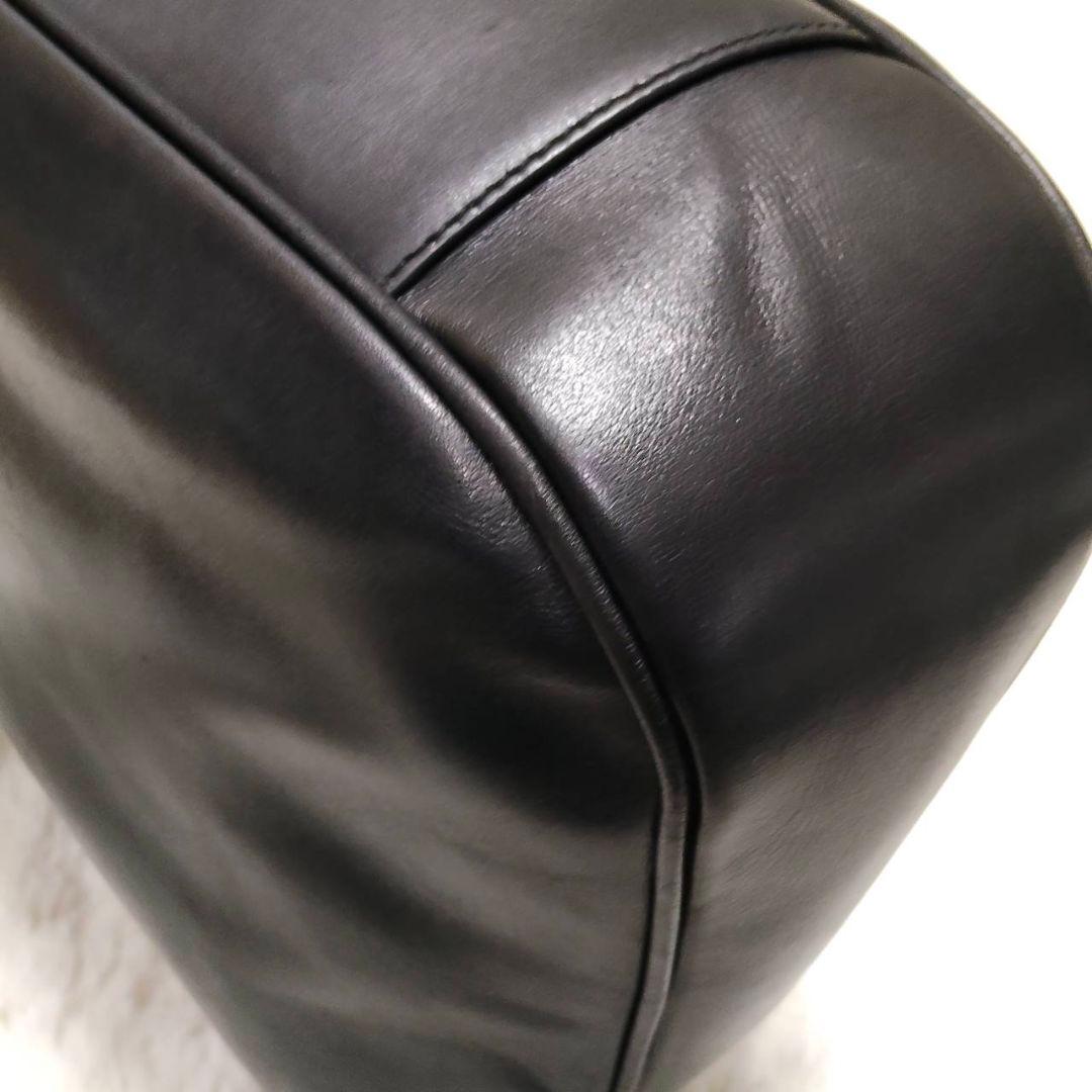 グッチ ワンショルダー レザー バンブー A4可 肩掛け ブラック