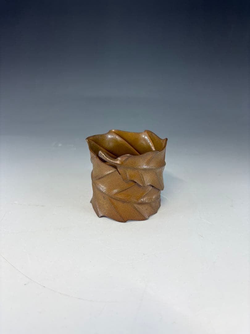 【中古品】中川浄益造　一葉蓋置（共箱）USED〈税込•送料込〉