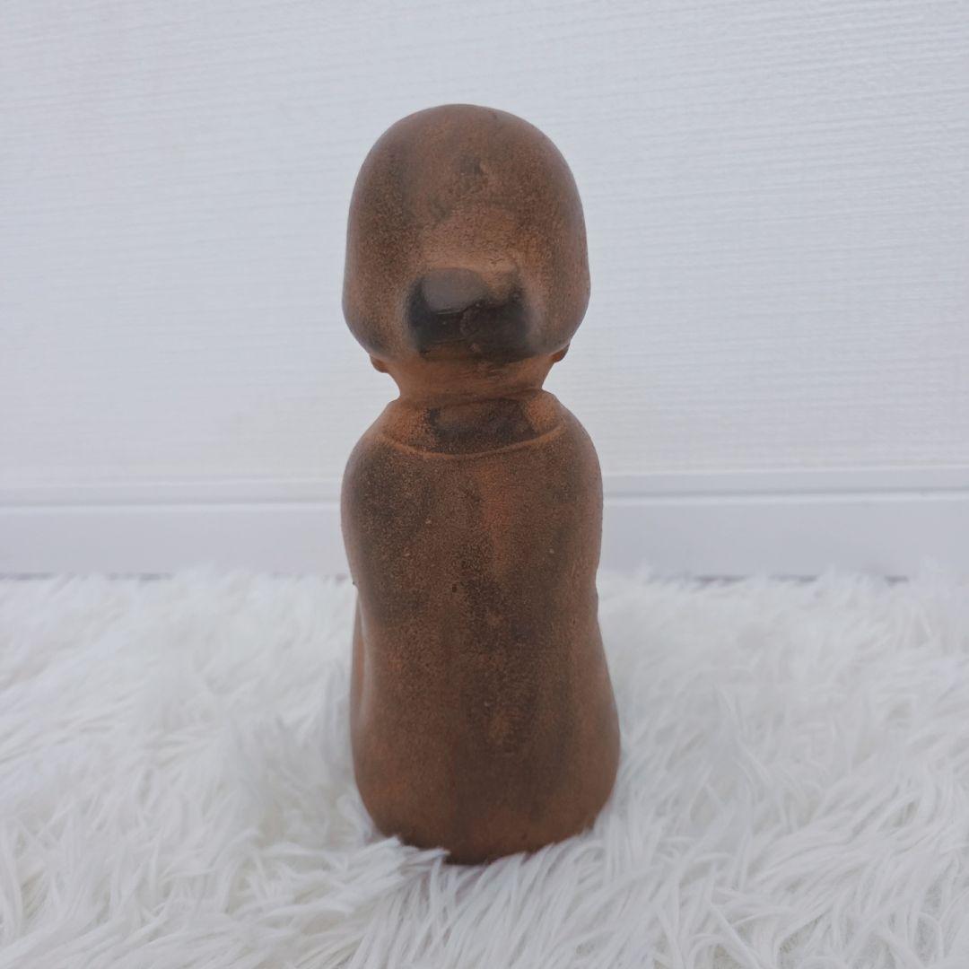 山本正道 鳩と少女 彫刻 オブジェ 女の子 青銅 鉄 鳥 骨董品