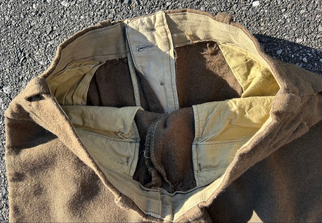 フランス軍 FRENCH ARMY M52 ウール パンツオリーブサイズ44