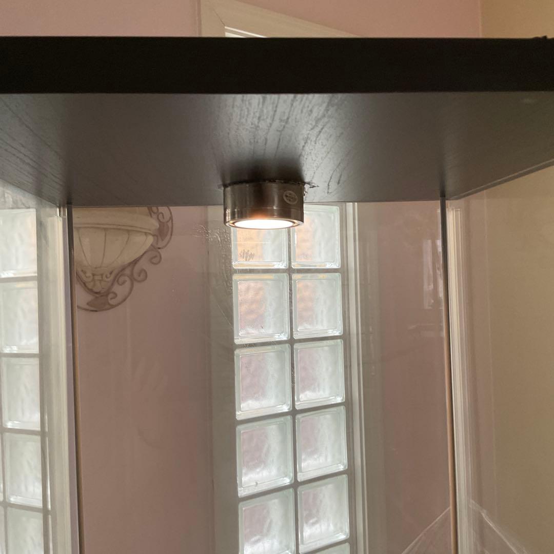 梱包・発送たのメル便】IKEA デトルフ ライト付き ガラス扉