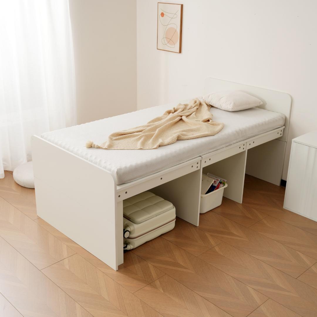 S ベッドフレーム シングル シングルベッド 高いベッドシングル荷重約200kg