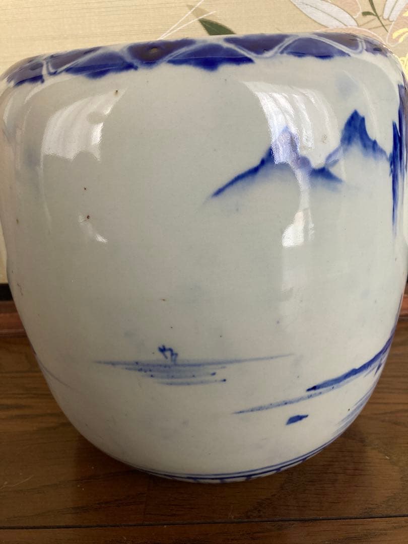 火鉢 E 昭和レトロ 明治 大正 金魚 メダカ 花鉢 古民具 - メルカリ