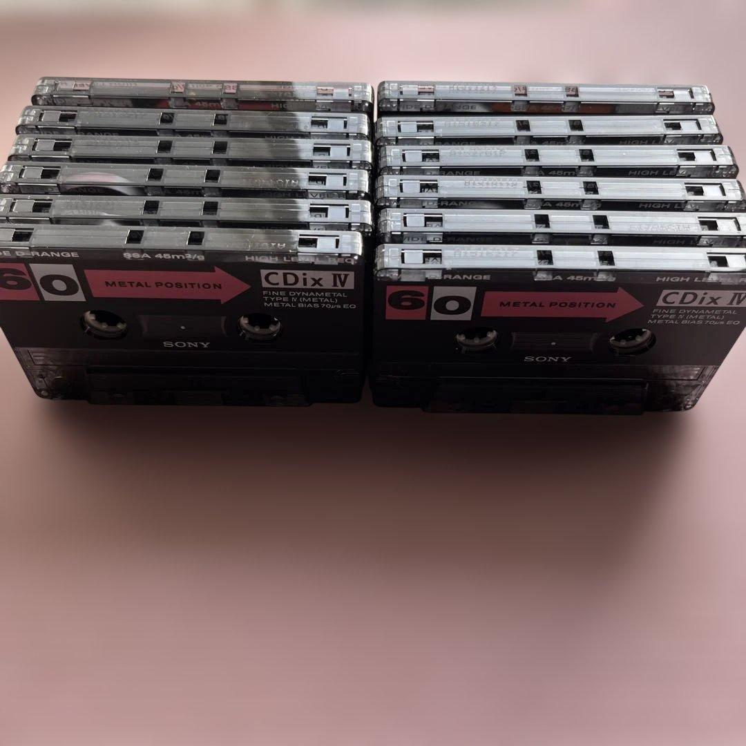 SONY CDix IV メタルポジションカセットテープ 12本セット - メルカリ