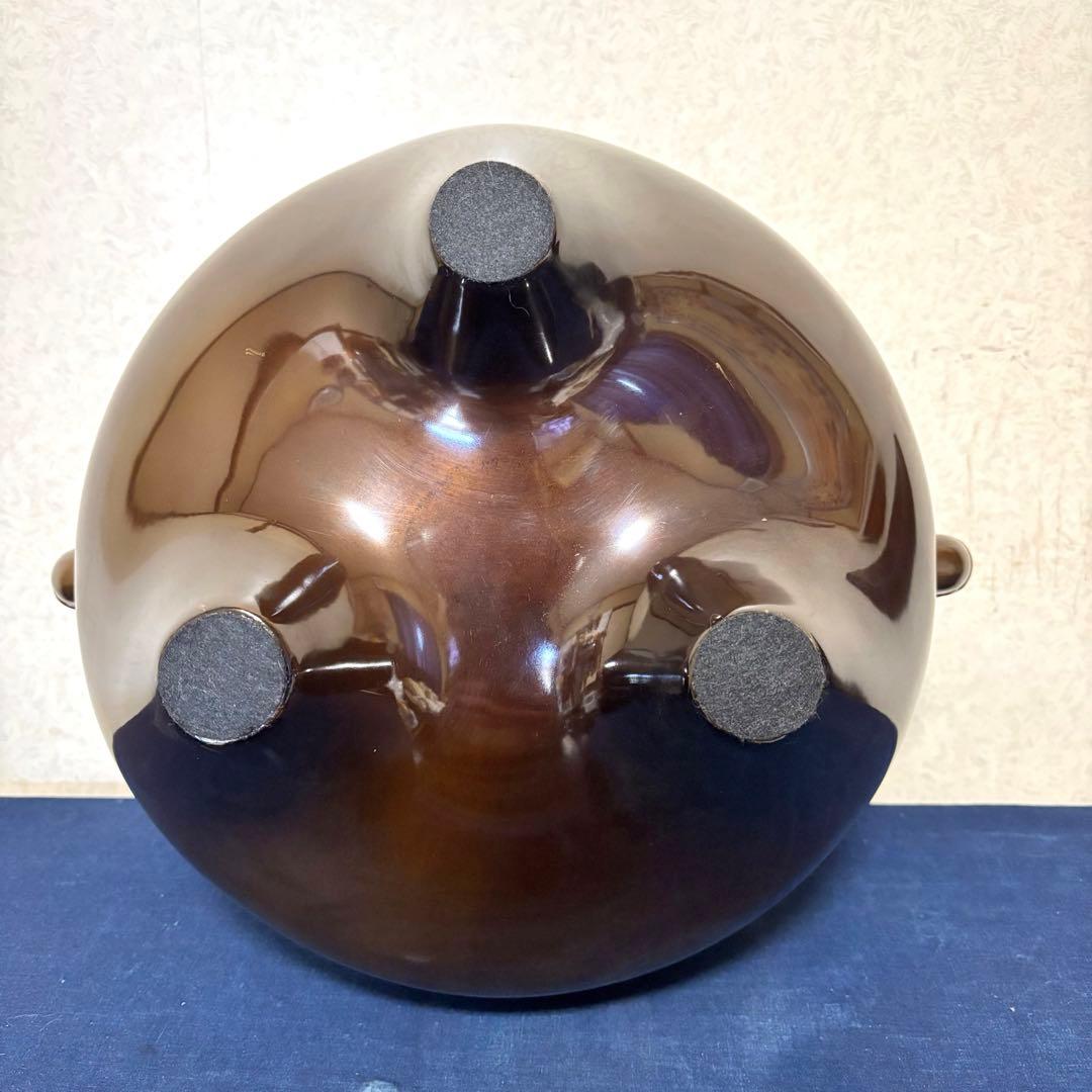 唐銅 琉球風炉釜 釜師 畠春斎 風炉 宗也