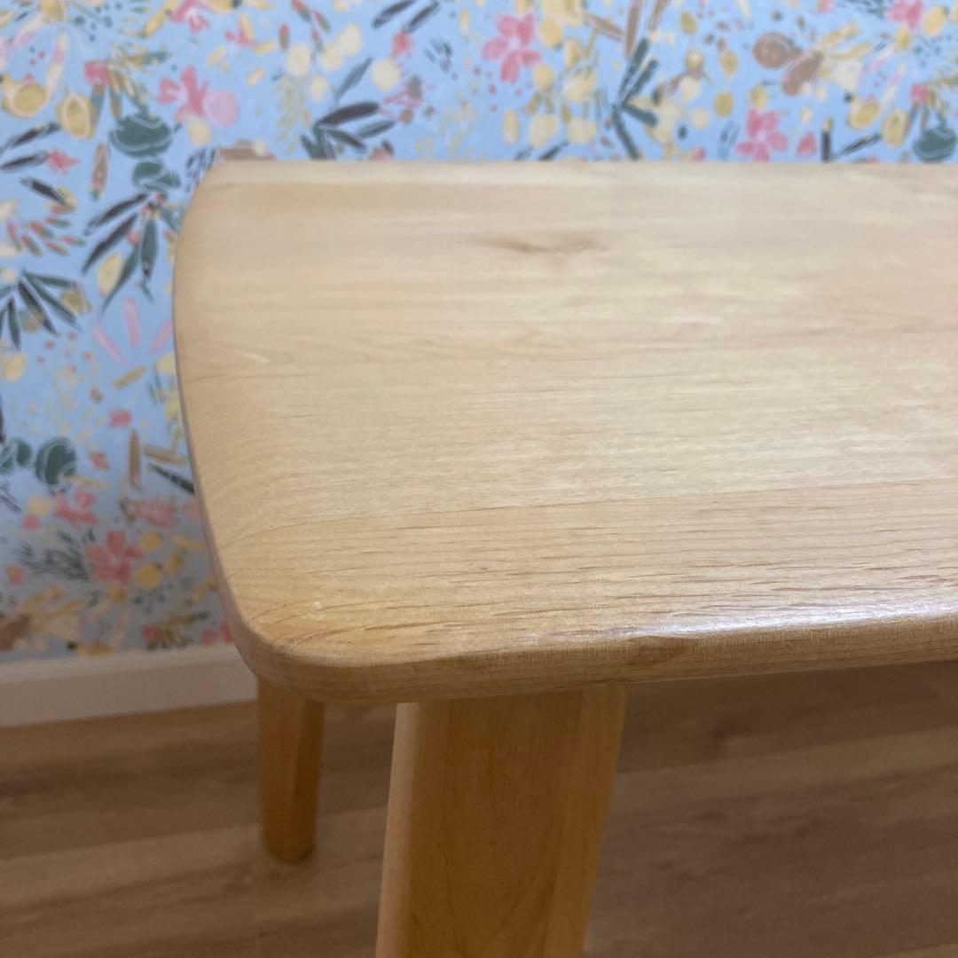 メロン【美品】130cm 長方形ダイニングテーブル