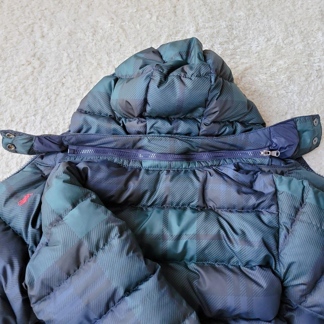 極美品✨️ ラルフローレン ダウンジャケット 90cm グリーン チェック