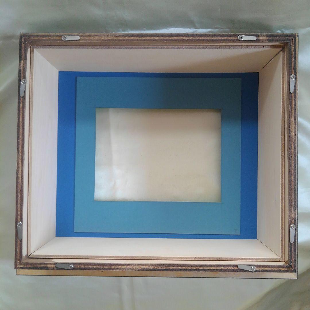 特価 3AP用 超厚額 黒 ブルーマット No.60230 シャドーボックス