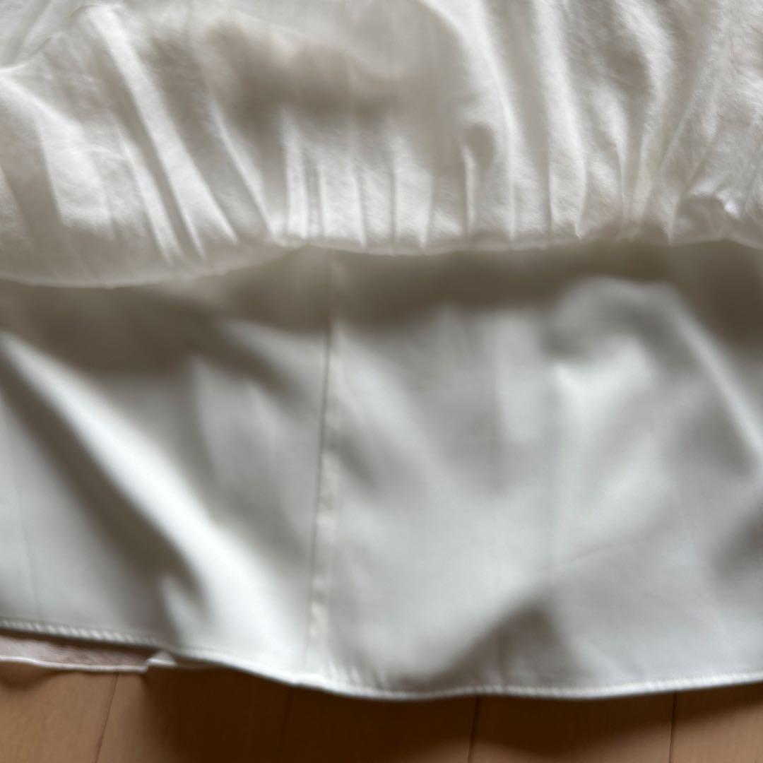 【タグ付き】お値下げ ANAYI スパンオーガンジープリーツスカート 38 白