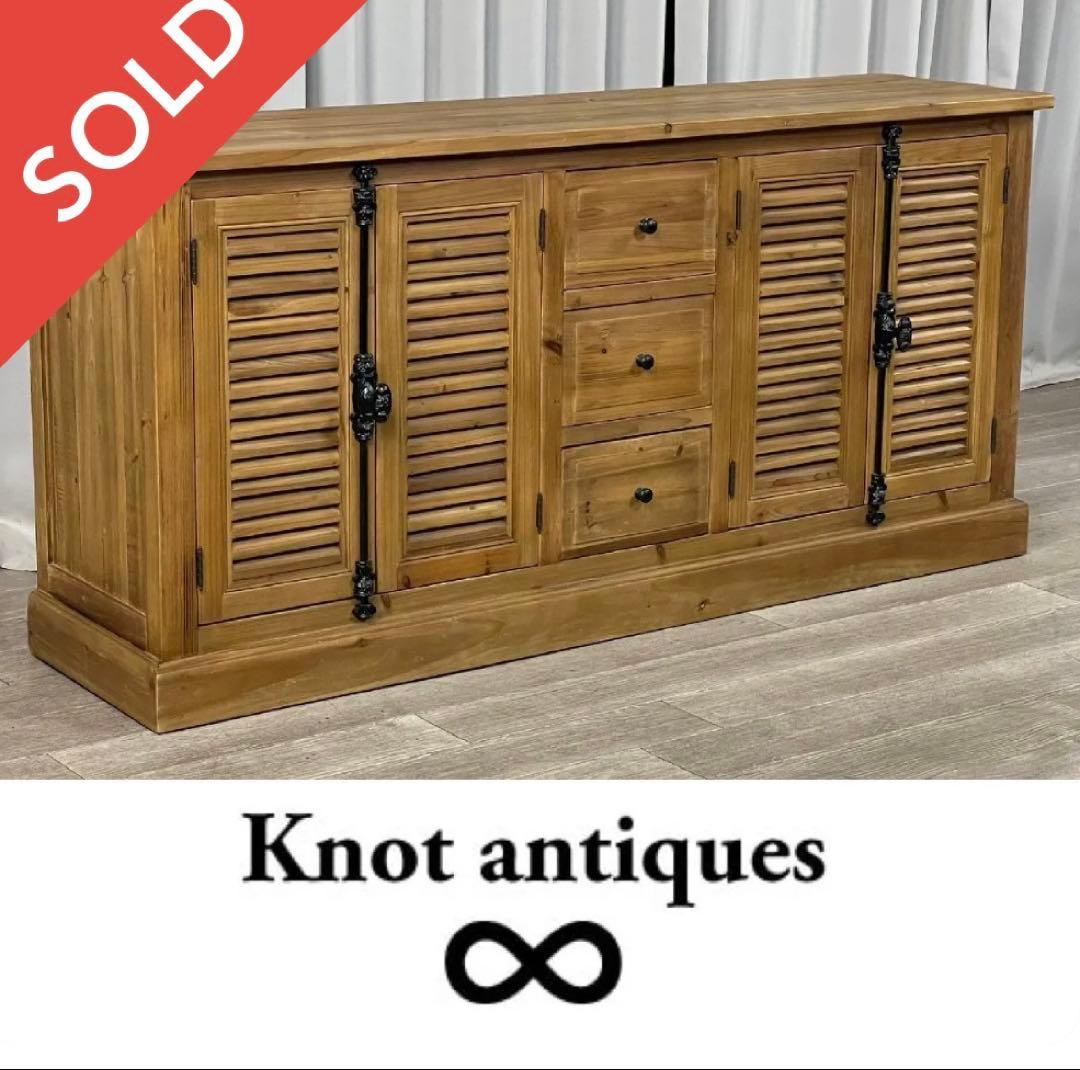 クラッシュゲートルーチェ2 杉古杉サイドボードキャビネットノット