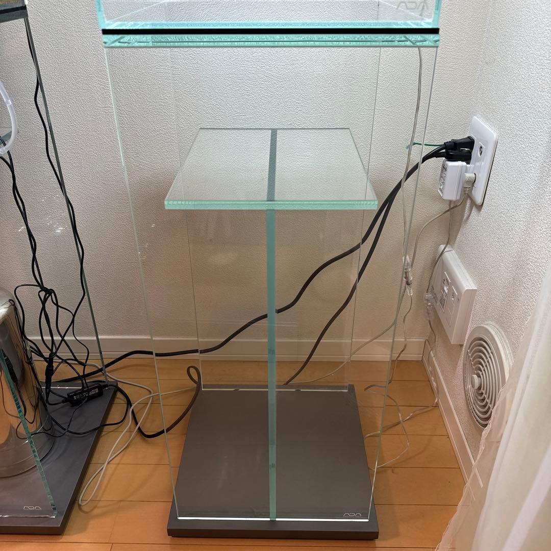 ADA キューブキャビネット・クリア30×30 木製ベース 中古】【直接引取