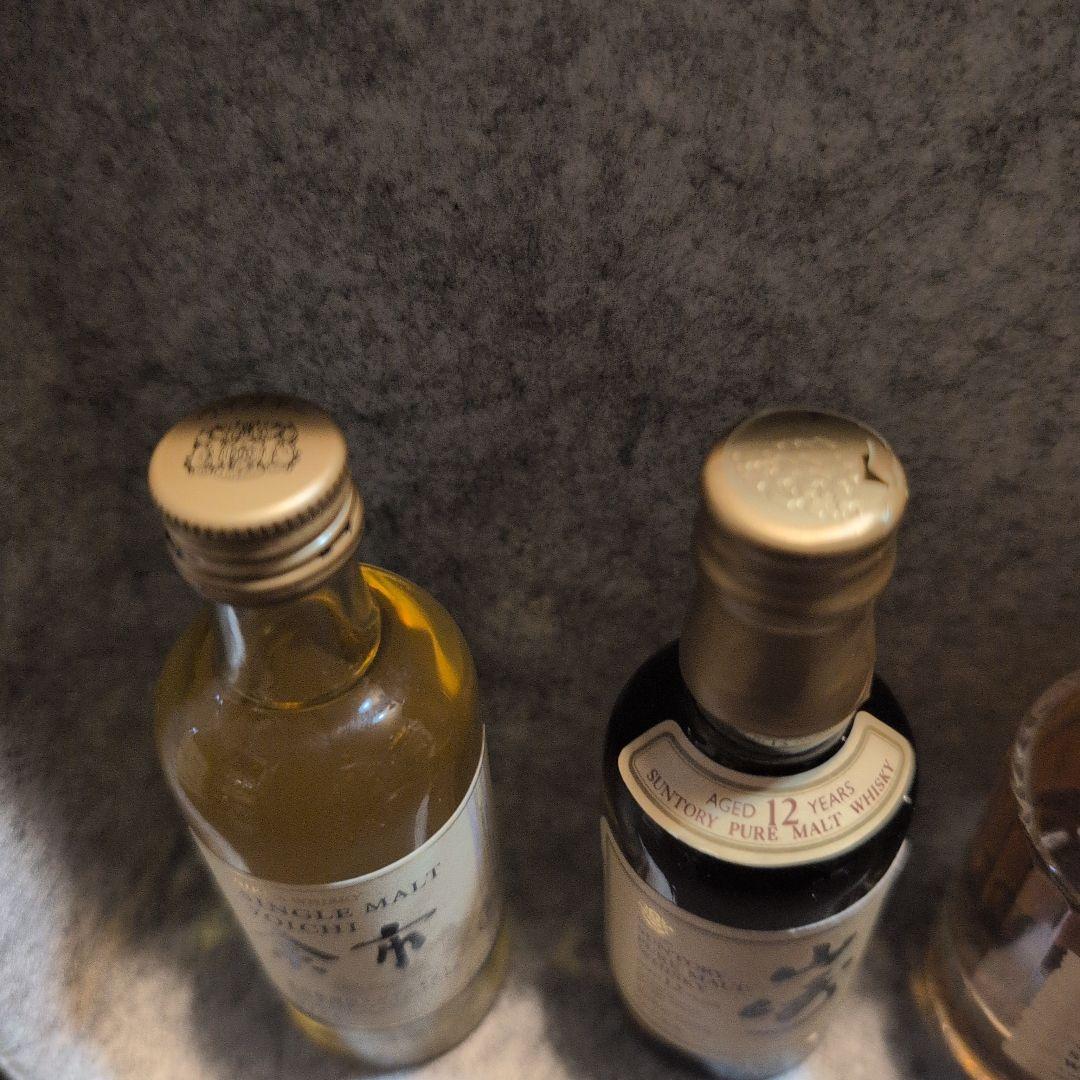 白州山崎12ミニボトル ガラスセット h*r様 山崎12年・白州12